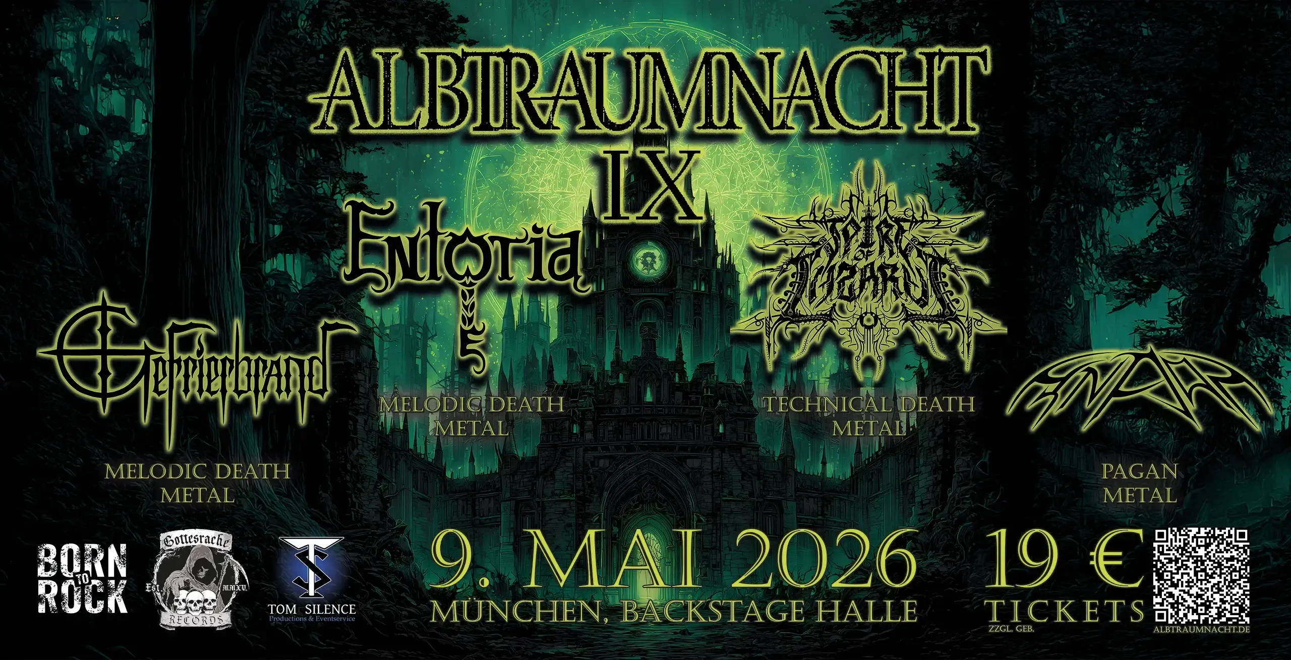 Albtraumnacht 2025 - 9. Mai Backstage Halle München